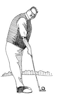 Golfer, copyright 2005 Danny Gregory