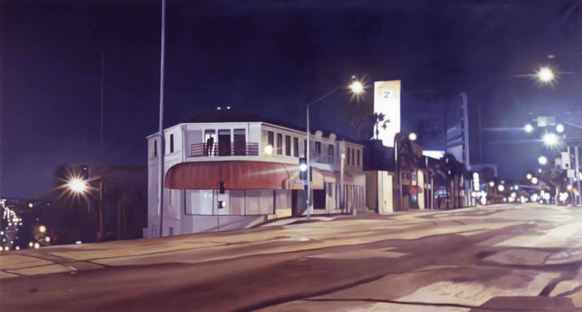 Untitled Backdrop (Site of Halle Berry's hit-and-run, 2/23/00), 2007