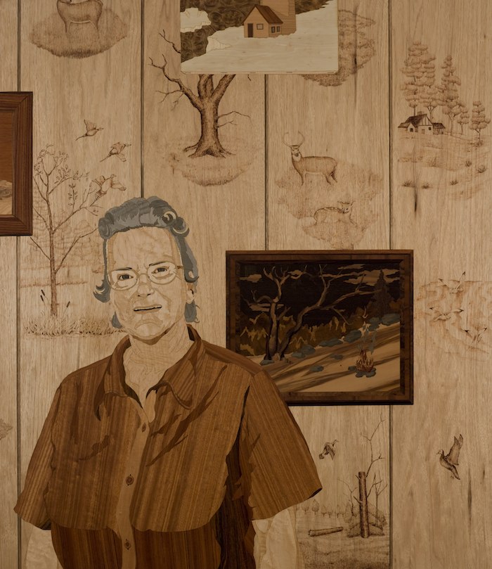 The Pyrographist
2009 
wood veneer, pyrography, shellac 
46 x 40 inches