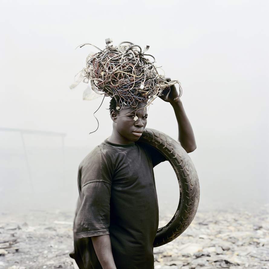 Yakubu Al Hasan, Agbogbloshie Market, Accra, Ghana, 2009. From the series Permanent Error by Pieter Hugo. Digital C-Print.