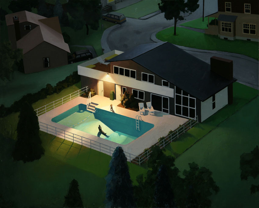 Losing It, oil on panel, 16 x 20, 2006