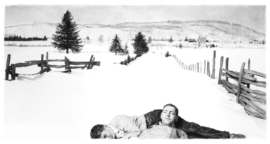 Jacob's Pillow, 2008, 50 x 25.5