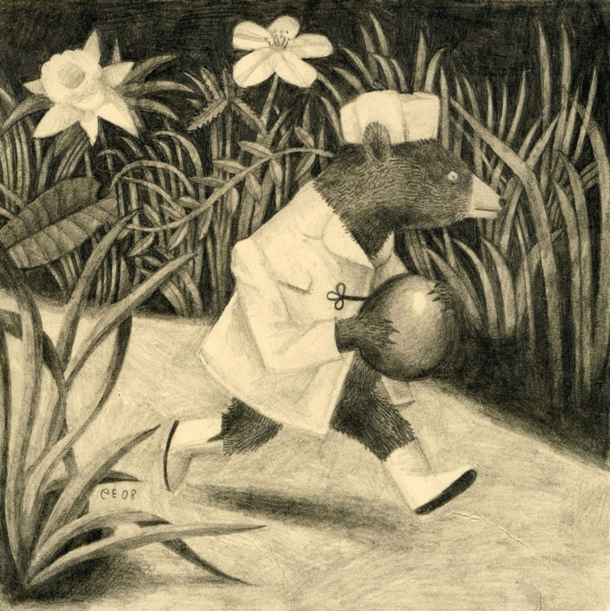 <i>Little Fur Child in the Wild, Wild Woods (After Garth Williams)</i>
Graphite on paper, 4.5