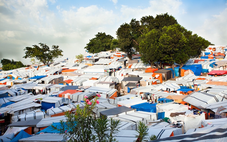 Tarp-Covered Shacks, Pétionville Camp