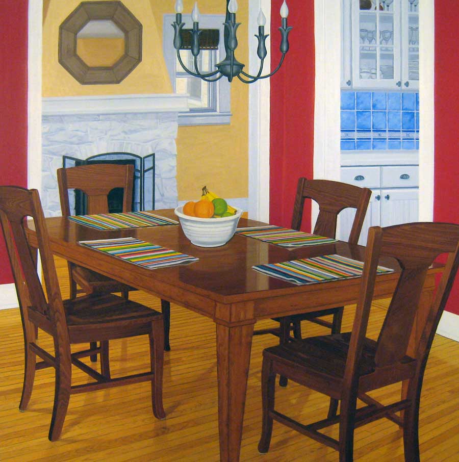 ROHRER, Jessica 
Dining Room 
2011
oil on panel
13 x 13 inches
