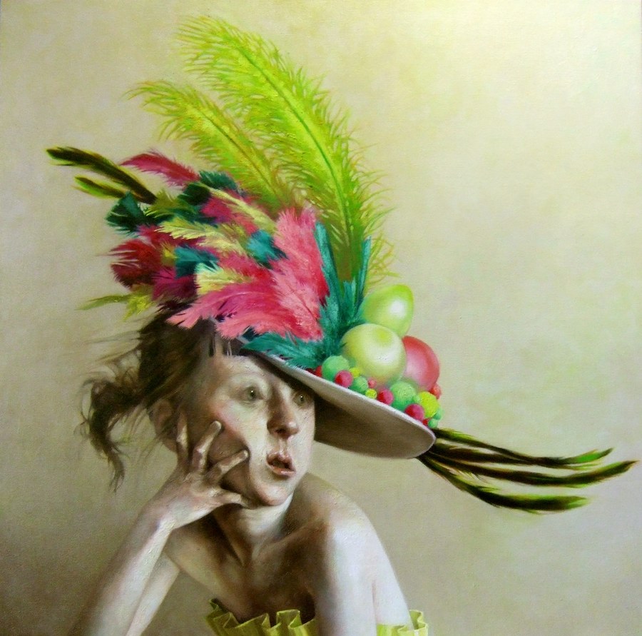 Party Hat, 2008
Oil on linen
48 x 48 inches
Courtesy of the artist and P.P.O.W Gallery, New York