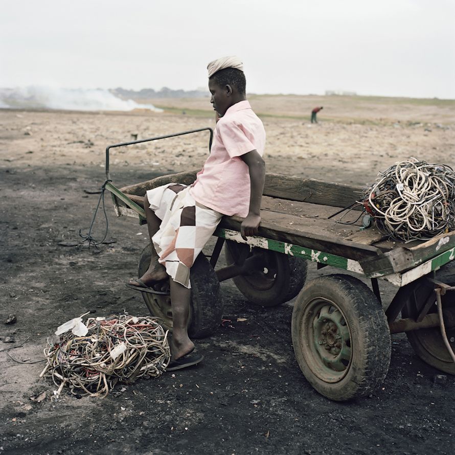 Amama Suleiman, Agbogbloshie Market, Ghana, 2009. From the series Permanent Error by Pieter Hugo. Digital C-Print.