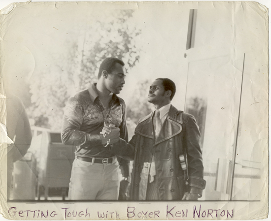 Ken Norton with James Spencer in Harlem
