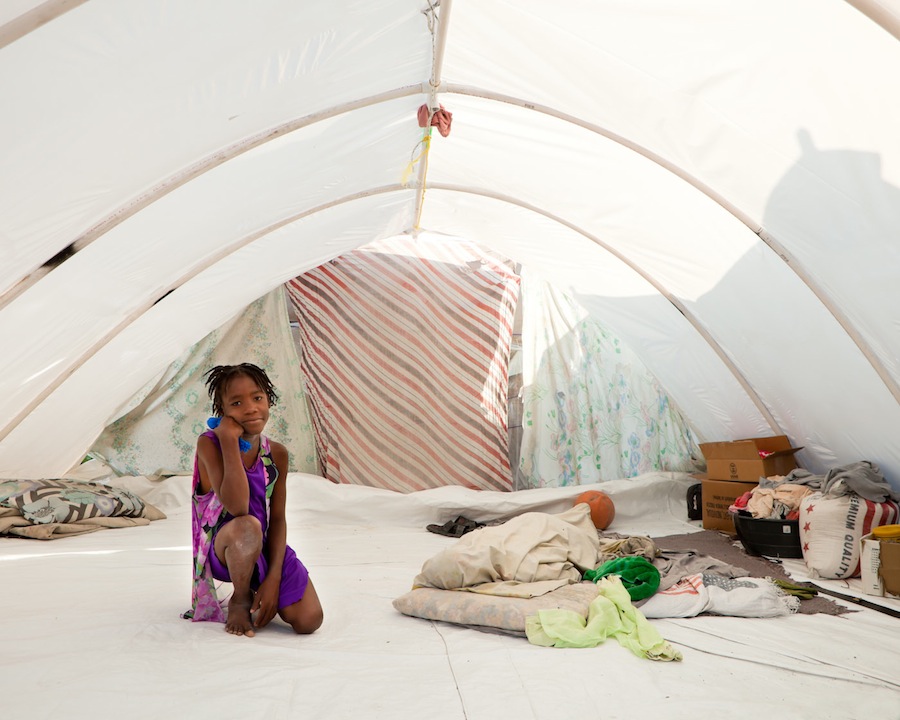 Girl in White Tent, Delmas 31