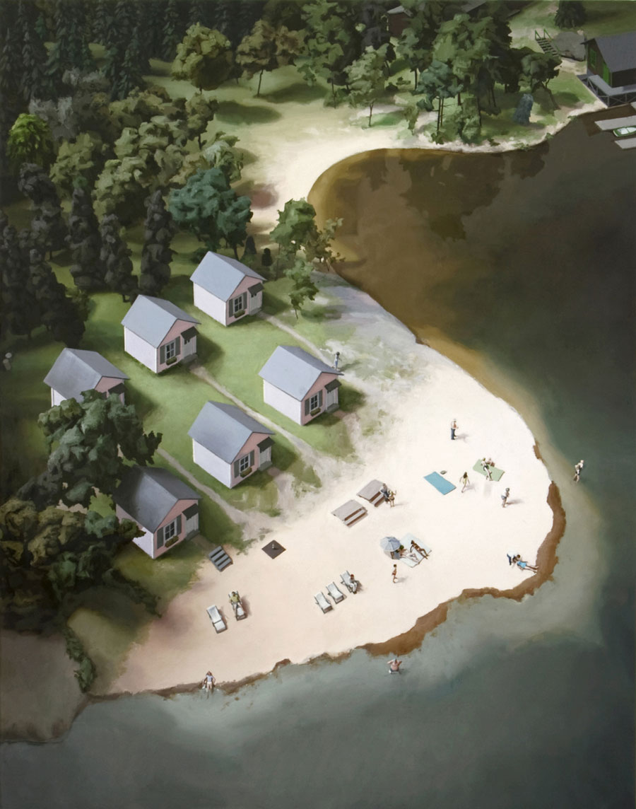 Shoreline, oil on panel,  22 x 28