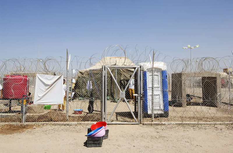 Detainee housing unit, Camp Rememberance, new Abu Ghraib prison, Abu Ghraib, Iraq