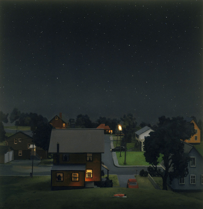 Sleeping Separately, oil on panel, 18 x 18, 2006