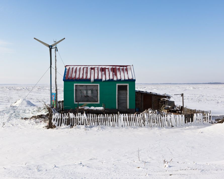 Xi'an, Nov. 16, 2010: An isolated shepherd’s hut on the frozen plains of Inner Mongolia. (Photo by Toby Smith. Reportage by Getty Images.)