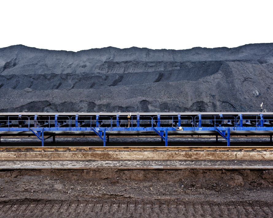 Fangchenggang, Nov. 22, 2010: High-quality coal from Indonesia is stockpiled on a coal field holding a 30-day reserve. The coal is for combustion in a super-critical coal power station, which requires better quality coal to maintain the high temperatures and pressures. (Photo by Toby Smith. Reportage by Getty Images.)