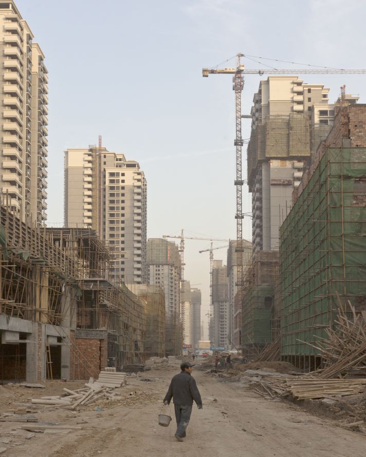 Xi'an, Dec. 11, 2010: Xi'an is experiencing rapid growth in residential real estate. Subsidized by the local government, the schemes enable the housing of rural migrants and the movement to consumerism to encourage GDP growth. (Photo by Toby Smith. Reportage by Getty Images.)