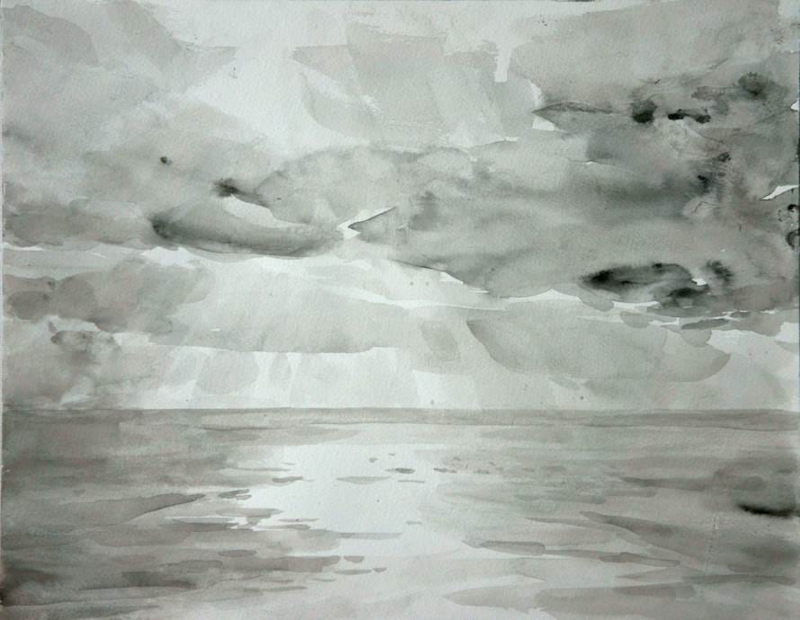 Palomar—The Sword and the Sun, 2011-2012, watercolor and ink on paper