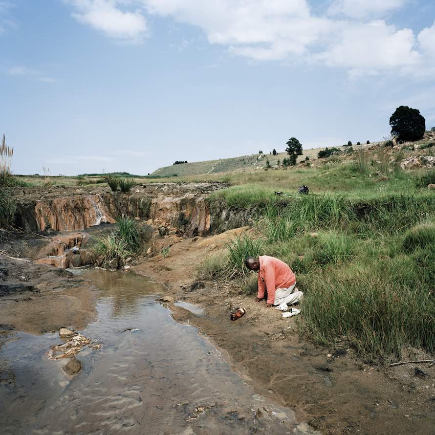 Nicolle Prays Before Collecting Water, Meadowlands East, Johannesburg, 2012
