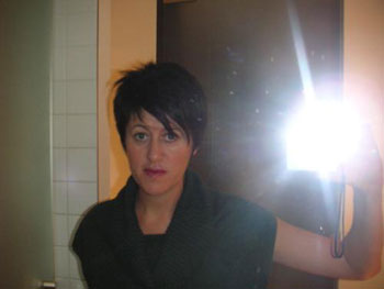 Thorn's self-portrait in a mirror