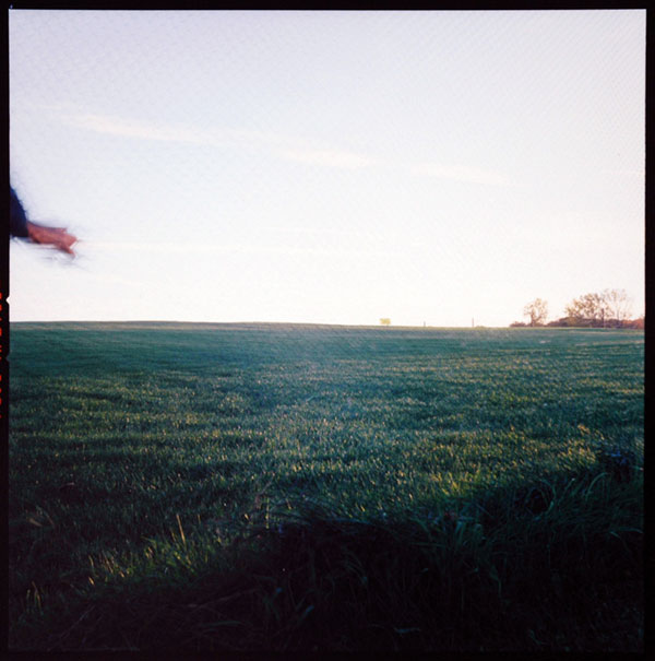 My hand, driving range, Plymouth, MN, October 2005