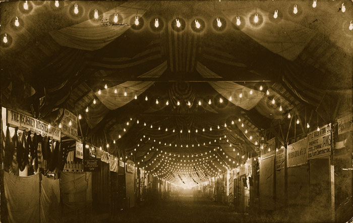 Caption: One mile through this building.